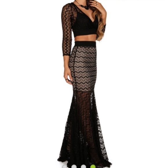 Va va voom sexy 2 piece lace dress size small - Picture 3 of 7